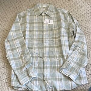 New with tags Crewcuts size 12 flannel long sleeve shirt